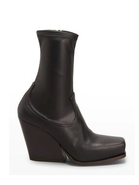 Stella McCartney Cowboy Stretch Vegan Zip Boots Black 36.5 (6.5)
